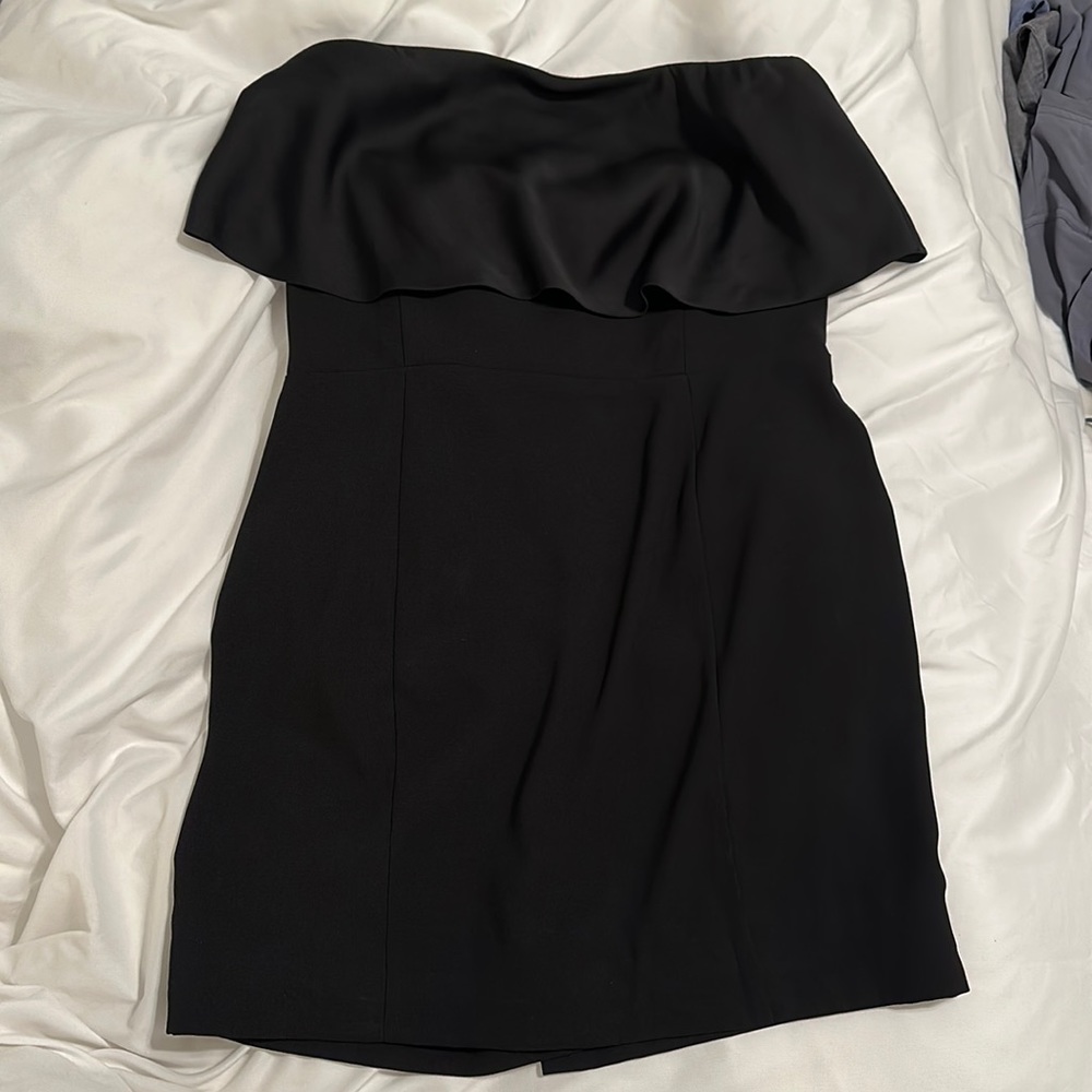 Naked Zebra Black Strapless dress